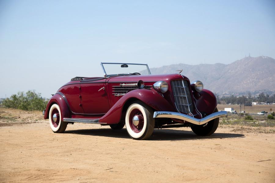  Auburn 851 Supercharged Dual Ratio Cabriolet 1935 года  (фото 2 из 28)